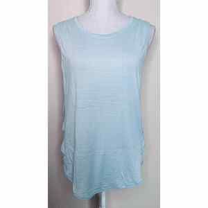 Lululemon Womens Blue Criss Cross Tank Top Size 6-8